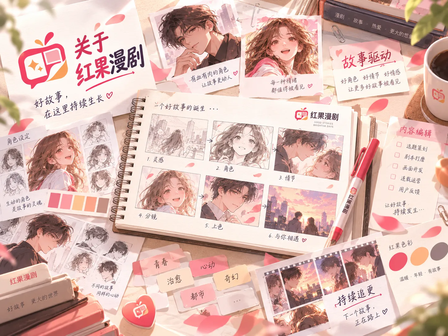 电脑端宽屏内容索引展示